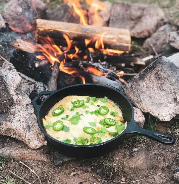 The BEST Ever Dutch Oven Enchiladas for Camping Colorado Sundays