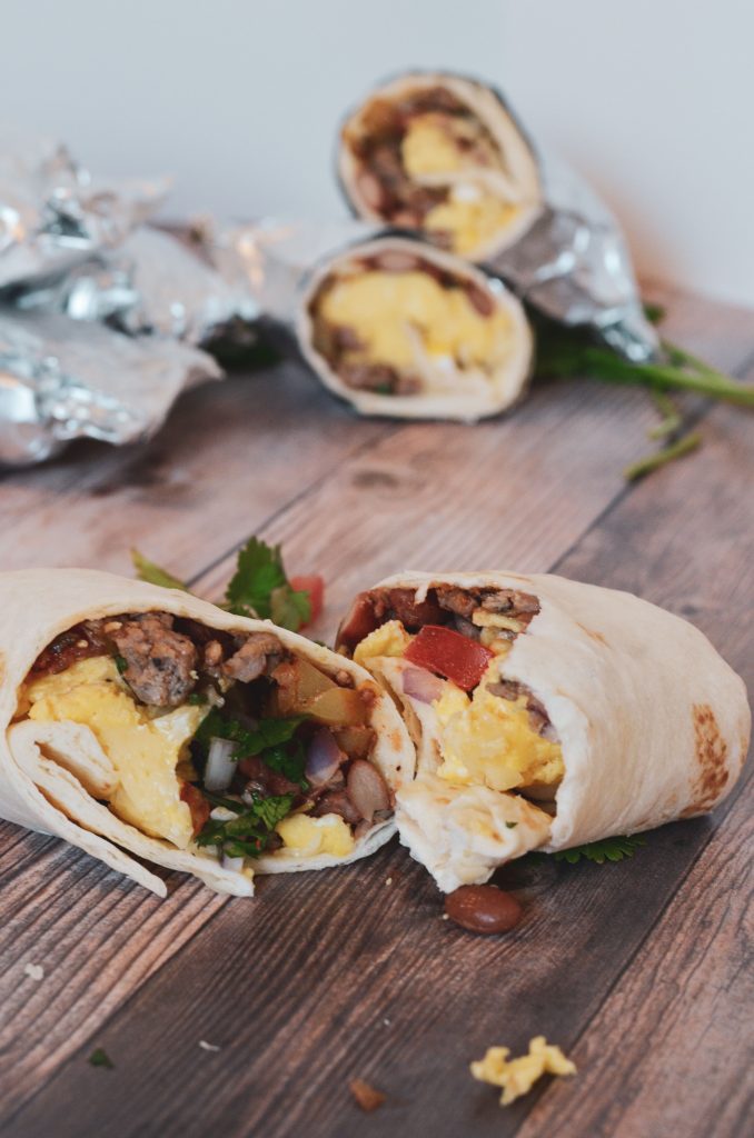 Camping breakfast burritos recipe