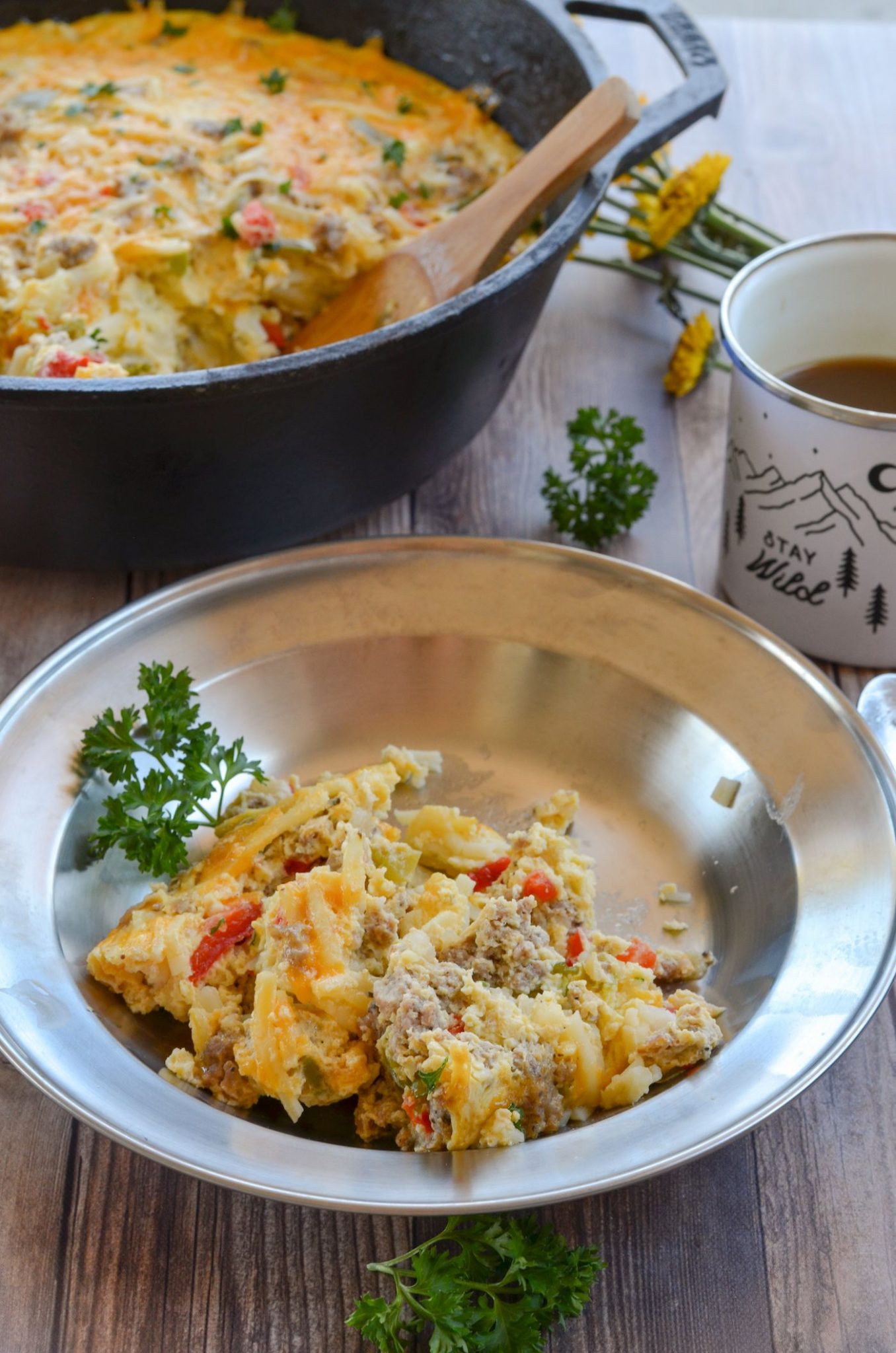 Mountain Man Breakfast in a Dutch Oven Colorado Sundays