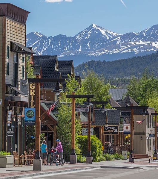 Main Street in Frisco, Colorado - a beautiful mountain town off of I-70